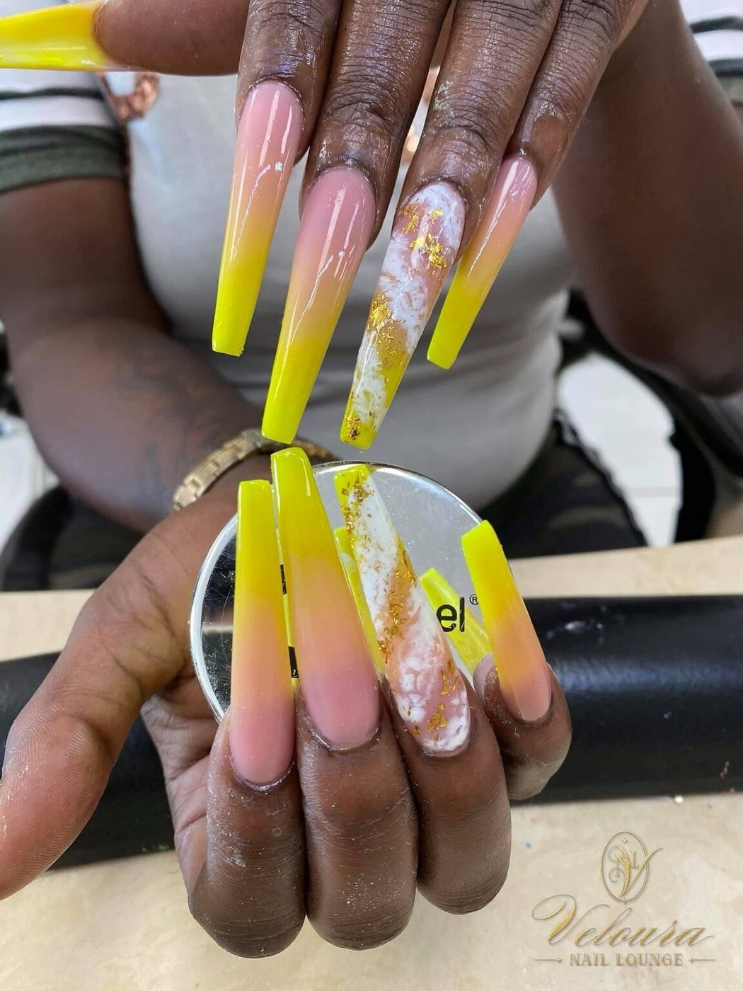 Custom nail art design — Veloura Nail Lounge, Wrightsboro Rd Augusta