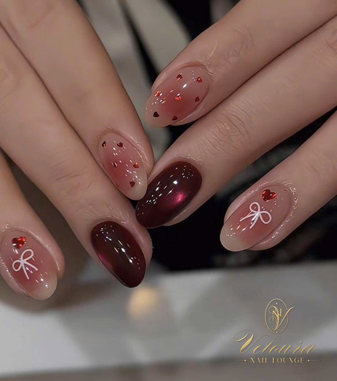 Custom nail art design — Veloura Nail Lounge, Wrightsboro Rd Augusta