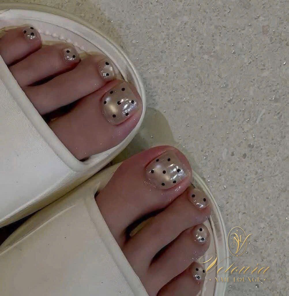 Luxury gel-x manicure at Veloura Nail Lounge in Augusta, GA