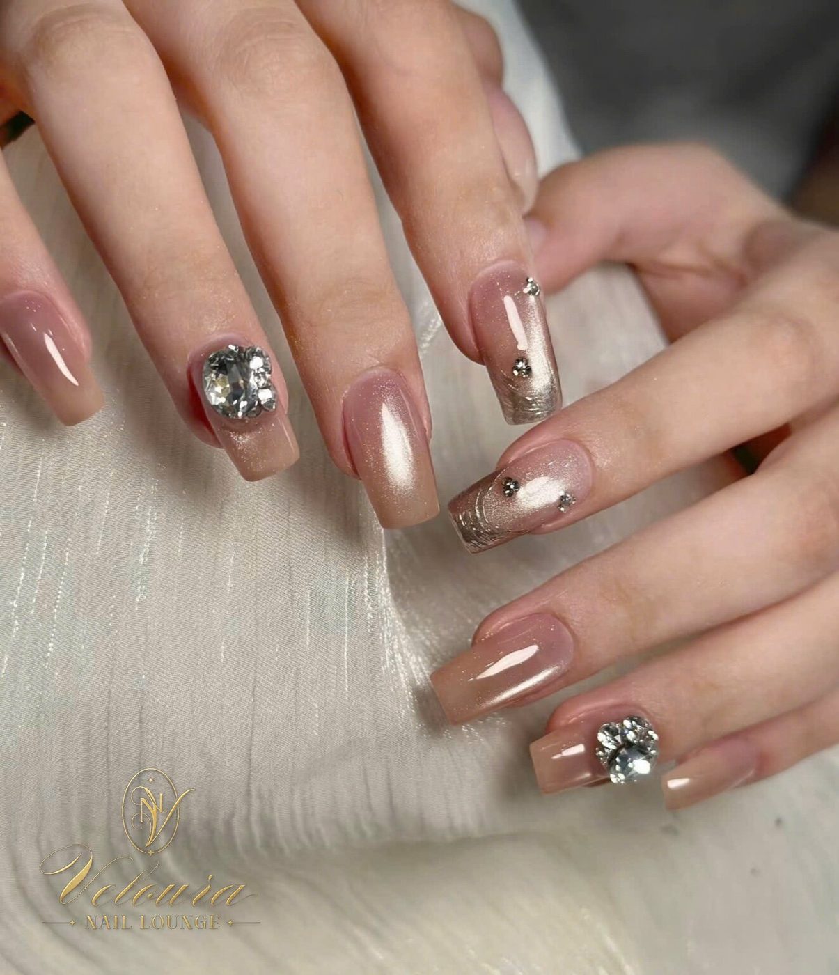 Custom nail art design — Veloura Nail Lounge, Wrightsboro Rd Augusta