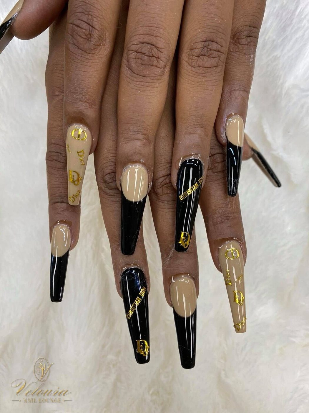 Custom nail art design — Veloura Nail Lounge, Wrightsboro Rd Augusta